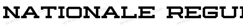 Nationale Regular字体转换